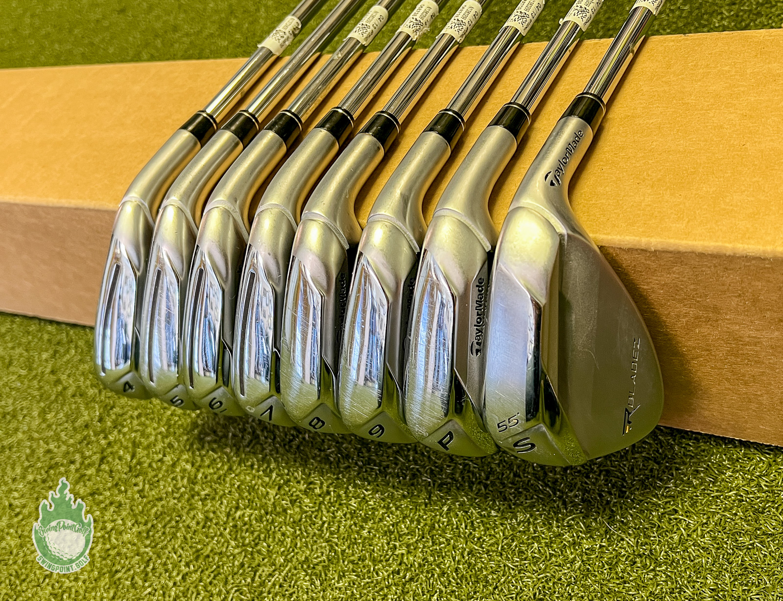 Used RH TaylorMade RBladez Irons 4-PW/SW 85g Stiff Flex Steel Golf Club Set