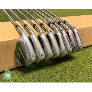 Used LH TaylorMade Stealth Irons 5-PW/AW/SW KBS MAX MT 85g Stiff Steel Golf Set