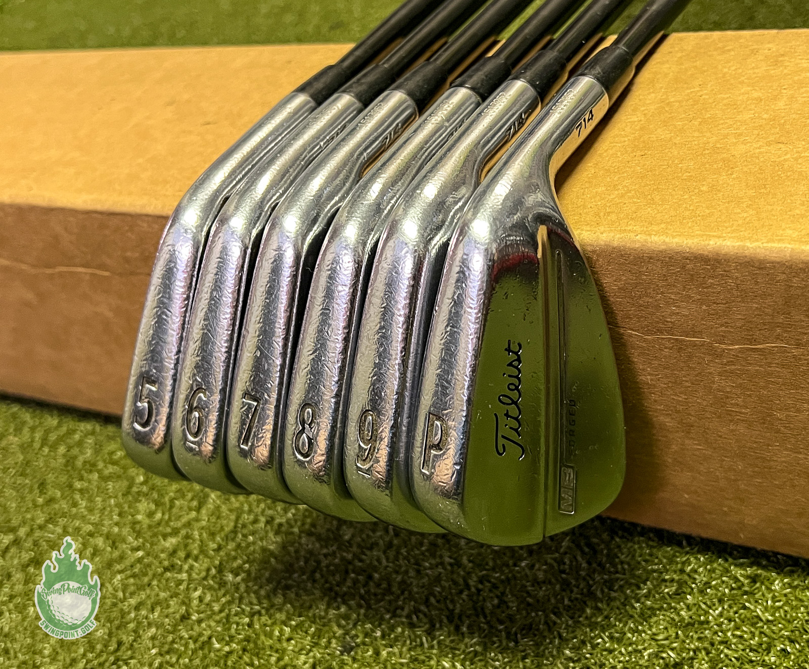 Used RH Titleist MB 714 Forged Irons 5-PW Kuro Kage 65g Stiff