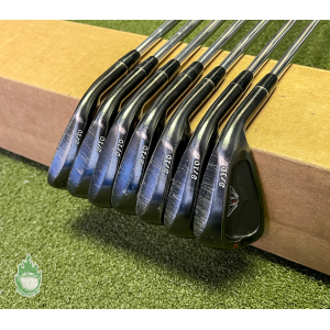 Used Edel 9/10 Black Forged Irons 4-PW DG 120g S300 Stiff Steel Golf Club Set