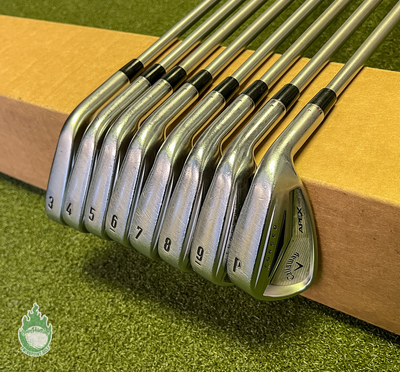 Tour Issue Used Callaway APEX Pro Forged Irons 3-PW 125g Stiff+