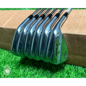 Used RH Callaway APEX Pro Forged '21 Irons 6-PW/AW 115g Regular Steel Golf Set