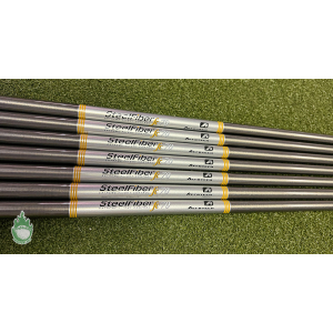 NEW UNCUT Aerotech SteelFiber fc70 4-PW Stiff Graphite Iron Set Shafts .370"