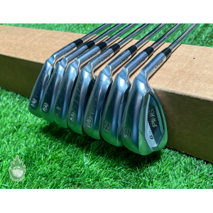 Used RH Ping Blue Dot G425 Irons 5-PW/UW AWT 2.0 Stiff Flex Steel Golf Set