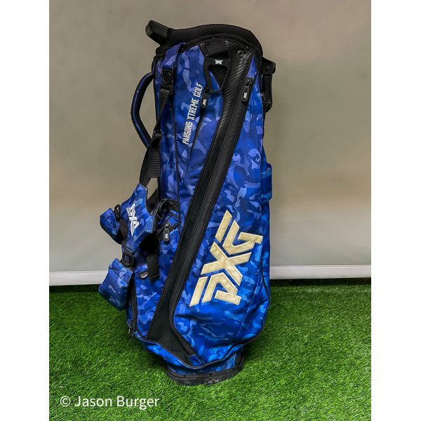 Used Blue Camo PXG Golf Hybrid Cart/Carry/Stand Bag 4-Way