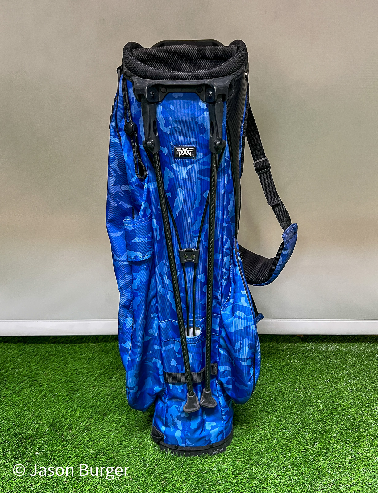 Used Blue Camo PXG Golf Hybrid Cart/Carry/Stand Bag 4-Way