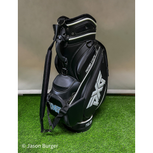 Used PXG Staff Bag Black/White 6-Way With Rainhood