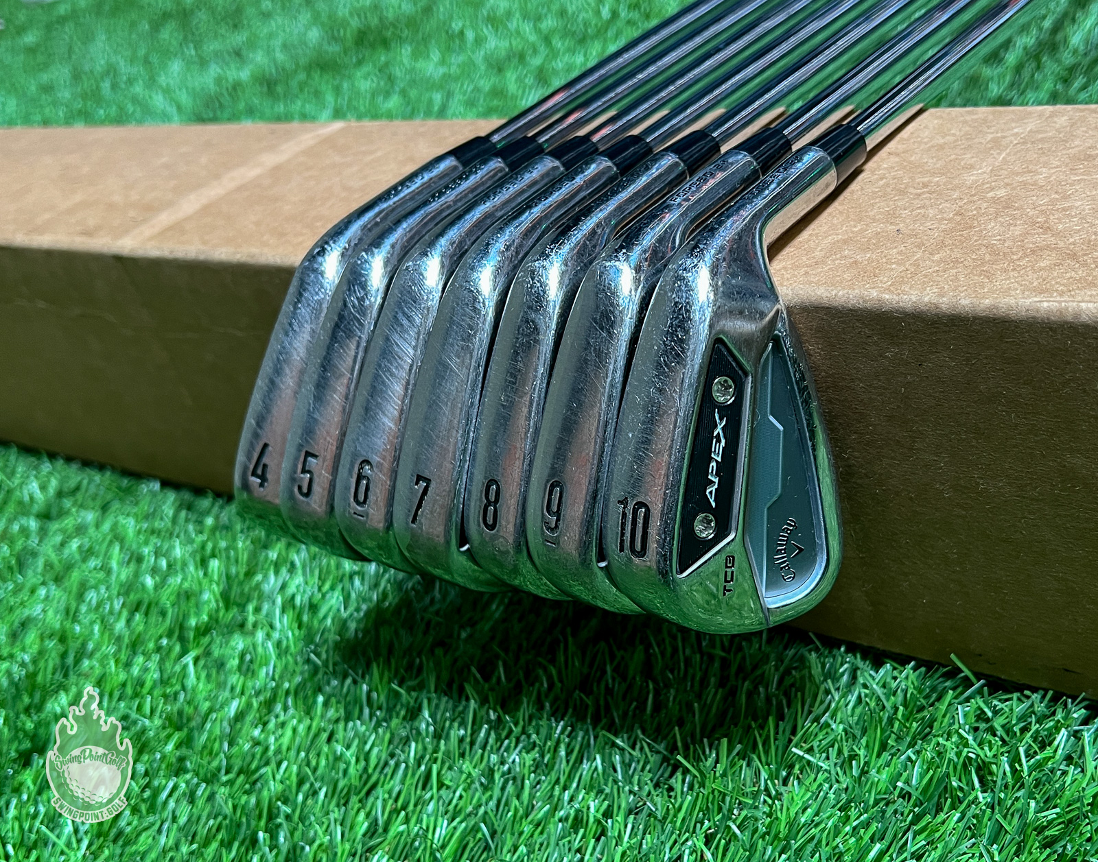 Used Callaway APEX TCB Forged '24 Irons 4-10 Tour 120g X-Stiff Steel Golf Set
