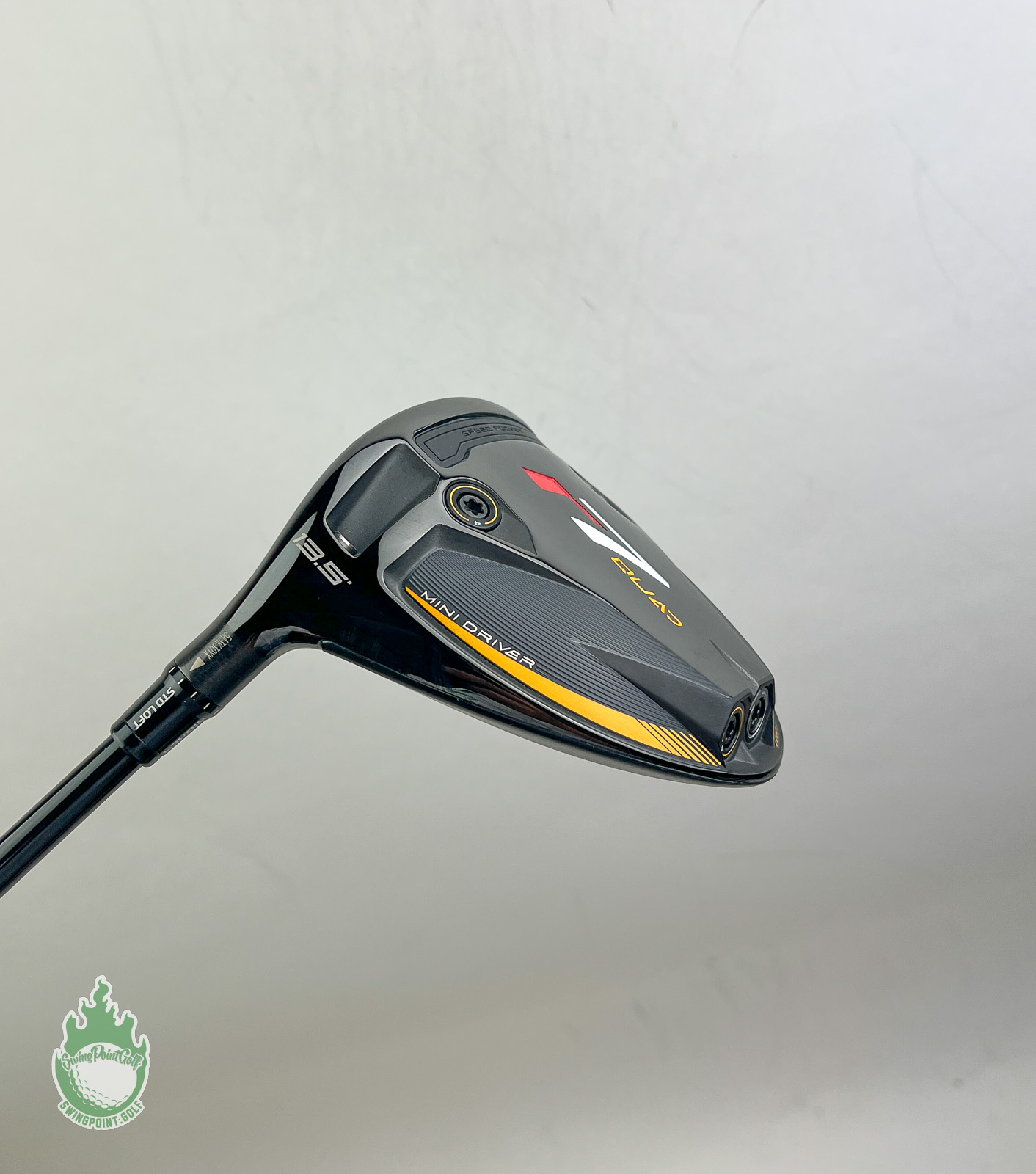 LH TaylorMade R7 Quad Mini Driver 13.5* Speeder 6-S Stiff Graphite
