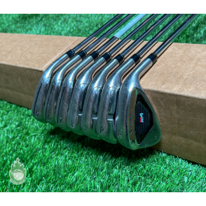 Used RH 2021 TaylorMade M4 Irons 5-PW/AW KBS MAX 85g Stiff Flex Steel Golf Set