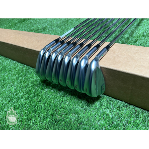 Used RH Ping Green Dot i530 Irons 4-PW/UW AWT 3.0 Regular Flex Steel Golf Set