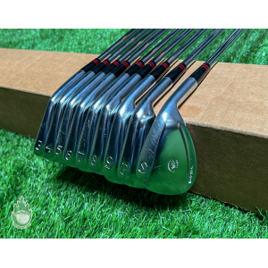 Used RH Wood Bros Championship Balance Irons 3-PW/SW S300 Stiff Steel Golf Club