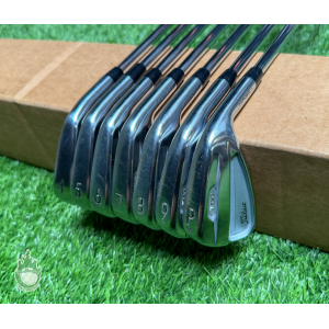 Used RH 2021 Titleist T100 Forged Irons 4-PW X100 X-Stiff Flex Steel Golf Set