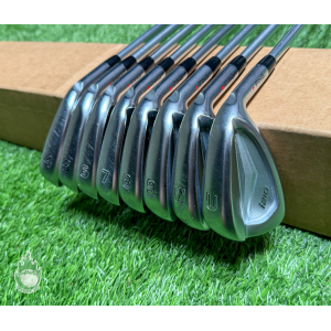 Used Right Handed Ping Red Dot i210 Irons 4-PW/UW LS 120g Stiff Steel Golf Set