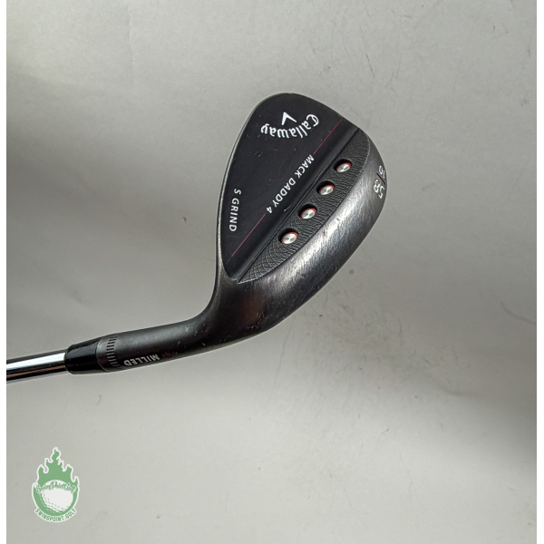 Used Callaway Mack Daddy 4 Milled Black Wedge 58*-10 S Grind Stiff