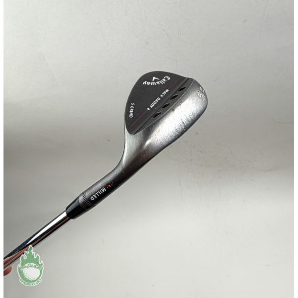 Used Callaway Mack Daddy 4 Milled Black Wedge 58*-10 S Grind Stiff