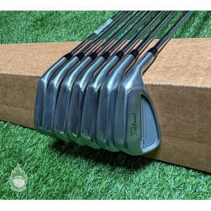 Used RH Titleist T150 4G Forged Irons 4-PW AMT Silver Stiff Flex Steel Golf Set