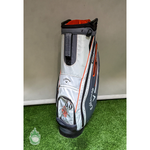 Used Callaway CHEV 14 Way Golf Cart Carry Bag White/Grey/Orange Las Vegas CC