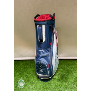 Used Callaway CHEV 14 Way Golf Cart Carry Bag Red/White/Blue Las Vegas CC