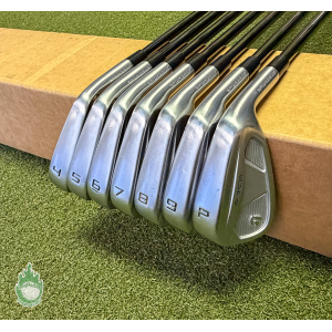 Used RH TaylorMade P-7CB Forged Irons 4-PW KBS Tour Stiff Flex Steel Golf Set