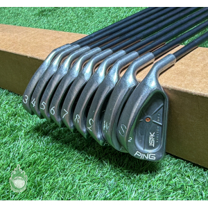 Used RH Ping Brown Dot ISI-K Irons 3-PW/SW U44 Senior Flex Graphite Golf Set