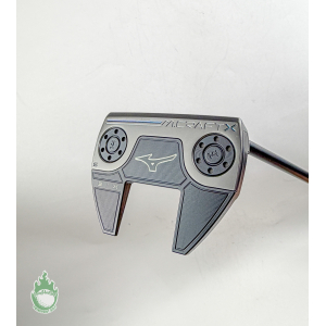 Used RH Mizuno M Craft X Six S Black Ion Forged 38" Putter Steel Golf Club