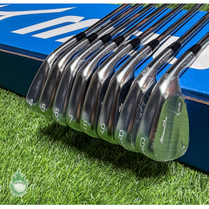Used RH Mizuno Pro M-15 Irons 4-PW/GW AMT Silver Stiff Flex Steel Golf Set