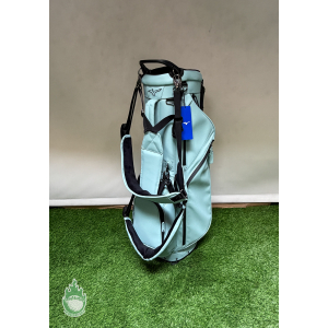 New Mizuno Pro Leather 5-Way Stand Golf Bag Mist With Tags and Rainhood