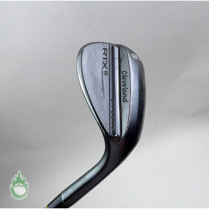 Used RH Cleveland RTX-6 Black LOW Wedge 58*-06 S400 Stiff Flex Steel Golf Club