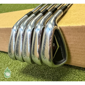 Used Right Handed TaylorMade R9 Irons 5-9 Stiff Flex Steel Golf Club Set
