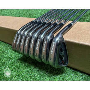 Used Cleveland CG7 Tour Black Pearl Irons 3-PW Stiff Flex Steel Golf Club Set