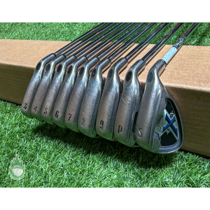 Used Right Handed Callaway X-20 Irons 3-PW/SW S300 Stiff Steel Golf Club Set