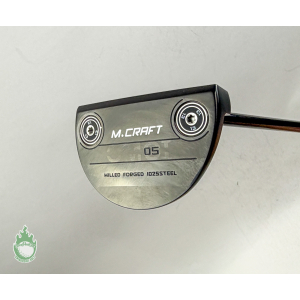 Used RH Mizuno M Craft OMOI 05 Black Ion Forged 35" Putter Steel Golf Club
