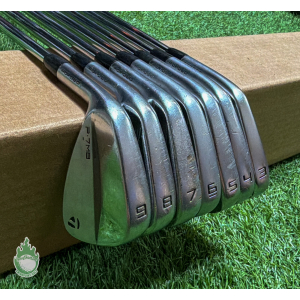 Used LH TaylorMade P-7CB/P-7MB Forged Irons 3-9 S300 Stiff Flex Steel Golf Set