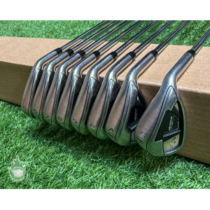 Used RH Callaway Rogue ST Max Irons 5-PW/AW/SW Elevate 95g Stiff Steel Golf Set