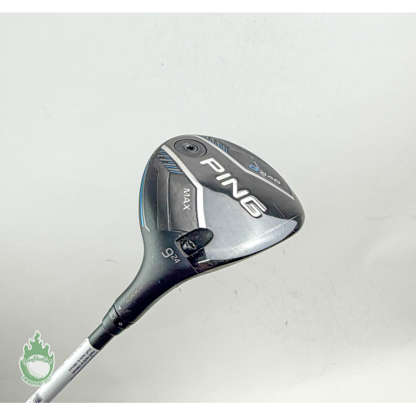 Right-handed Ping G400 Max 9-wood golf club with black and silver head and graphite shaft shown against a plain background.