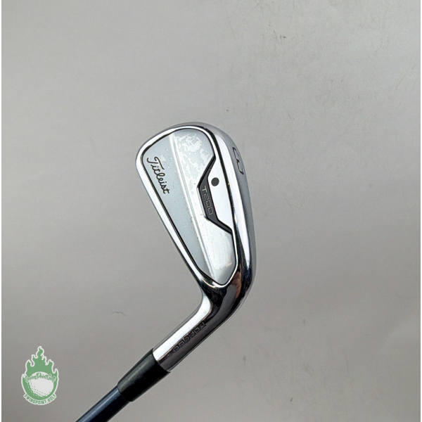 Titleist T200 3 iron golf club with chrome head and black graphite shaft shown against a plain background.