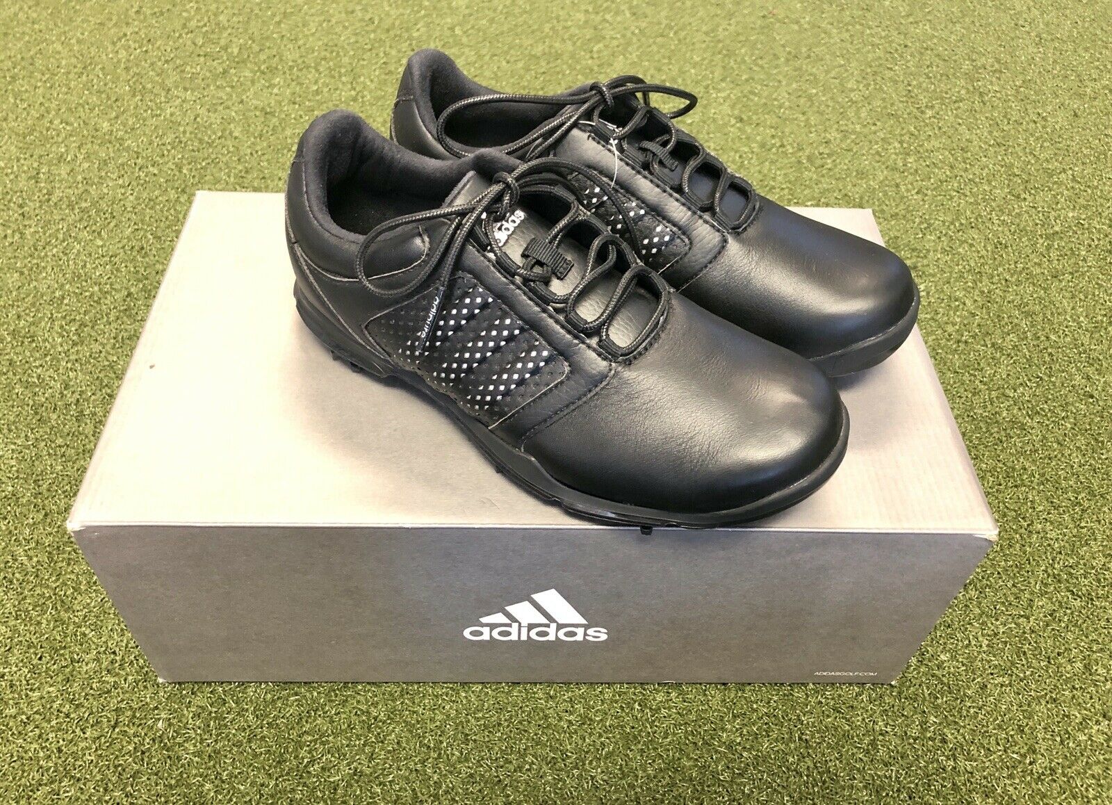 New Adidas W Adipure Sport Women s Golf Shoe Size 5M Black SwingPoint Golf