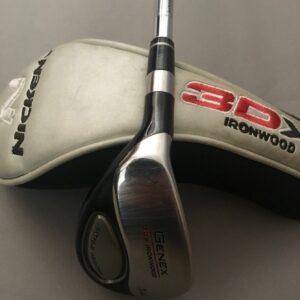 Left Handed Nickent Genex 3DX Ironwood 3 Hybrid 20* Uniflex Steel Golf Club