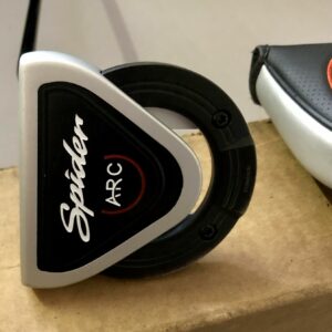 Right Handed Used TaylorMade Spider ARC Silver 34" Putter Black Steel Golf Club