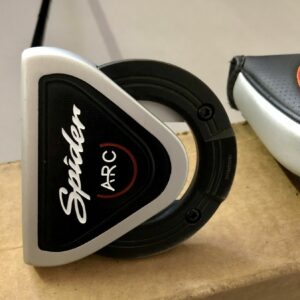 Right Handed Used TaylorMade Spider ARC Silver 34" Putter Black Steel Golf Club