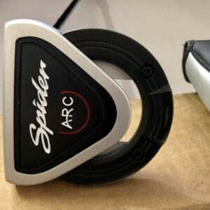 Right Handed Used TaylorMade Spider ARC Silver 34" Putter Black Steel Golf Club