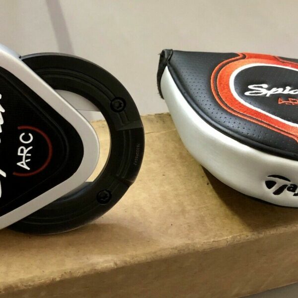 Right Handed Used TaylorMade Spider ARC Silver 34" Putter Black Steel Golf Club