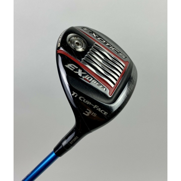 Tour Edge Exotics EX 10 3 Wood 15* Tour AD MD-8X X-Stiff Flex Graphite Golf Club
