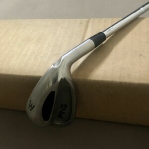 Used RH Ping Brown Dot S59 Pitching Wedge Cushin Stiff Flex Steel Golf Club