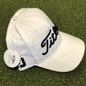 2019 Titleist Tour Performance Adjustable Hat Golf White w/ Black Lettering