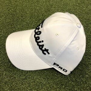 2019 Titleist Tour Performance Adjustable Hat Golf White w/ Black Lettering