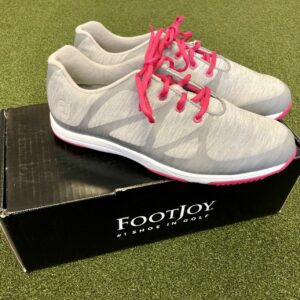 Brand New In Box FootJoy Leisure Women's Spikeless Golf Shoe Size 9.5M Grey/Pink