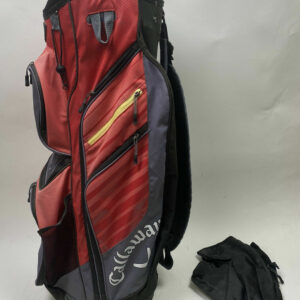 Callaway CHEV ORG 14 Golf Cart Carry Stand Bag - Red/Gray/Black