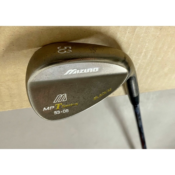Mizuno MP-T Series Black Ni Forged Wedge 53*-08 Rifle Stiff Flex Steel Golf